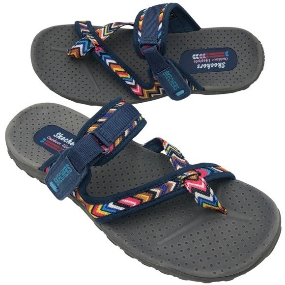 Skechers Multicolor Strappy Hiking Walking Sandals - Picture 1 of 11